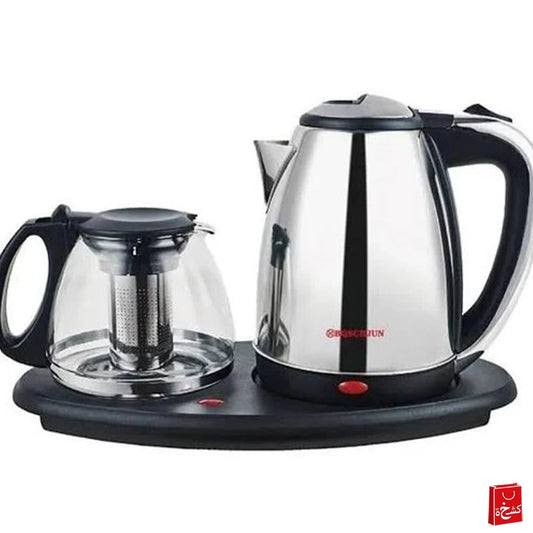 2-in-1 Kettle Tea & Coffee Stainless Steel Silver – SC-266