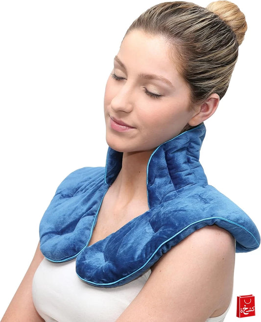 Calming Therma Comfort Weighted Hot Neck Shoulder Wrap-Microwave Pad