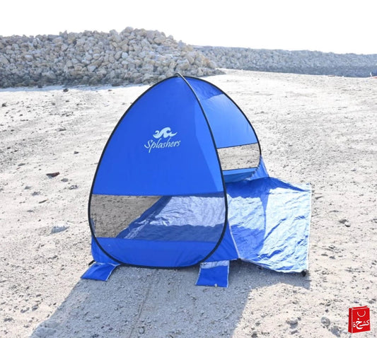 SPLASHERS Folding Pop-Up Tent – Blue (140 x 168 x 152 cm)