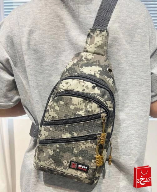 Backpack - Camo Print Outdoor Shoulder Chest Bag for Sports & Leisure