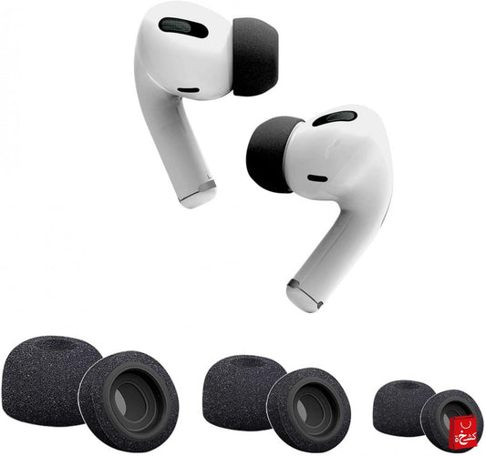 AhaStyle Airpods Pro Replacment Buds (1 pair large,1pair Medium,1 pair small)-Black