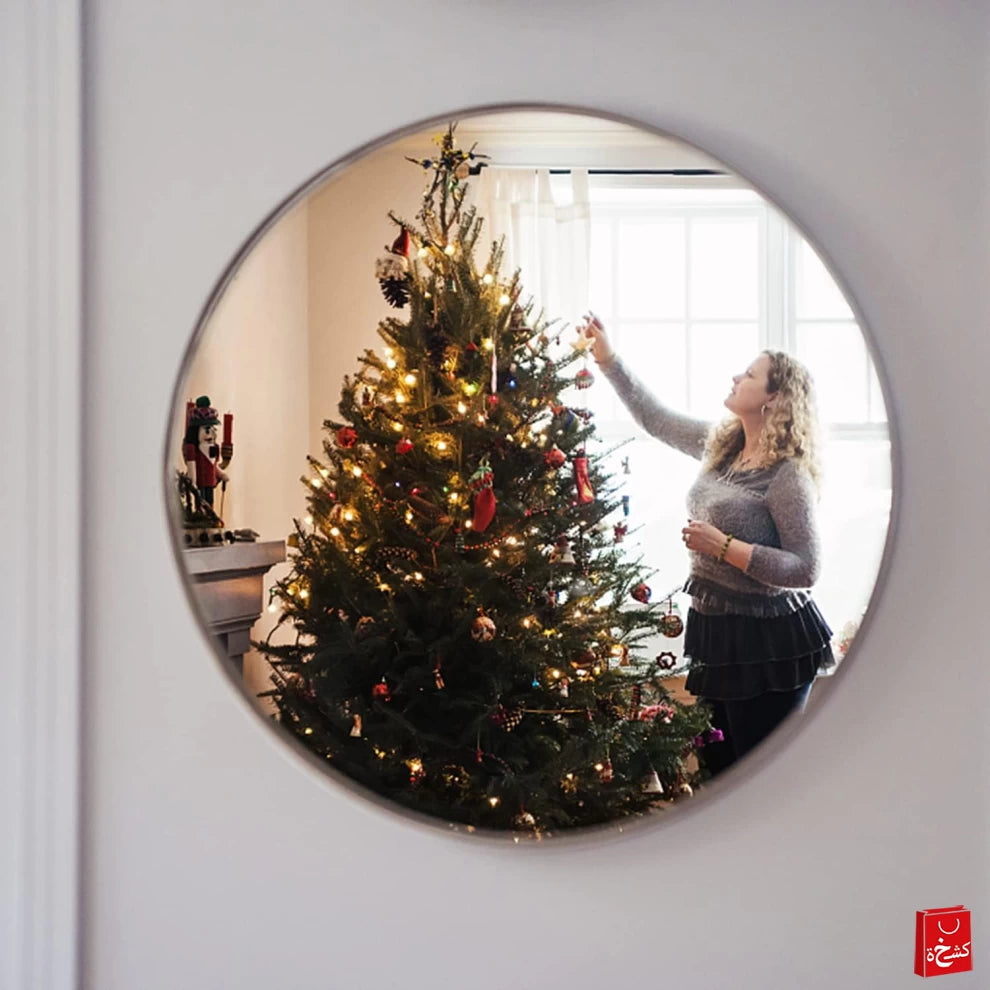 Circle Acrylic Self-adhesive Mirror Wall Stickers 30 cm