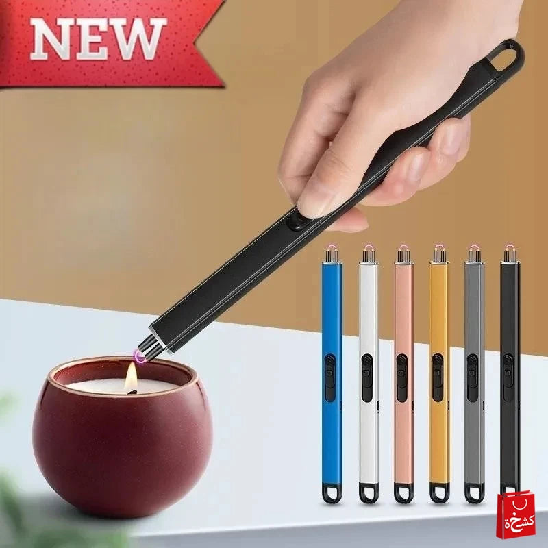 USB Metal Single Arc Kitchen Lighter Outdoor Windproof