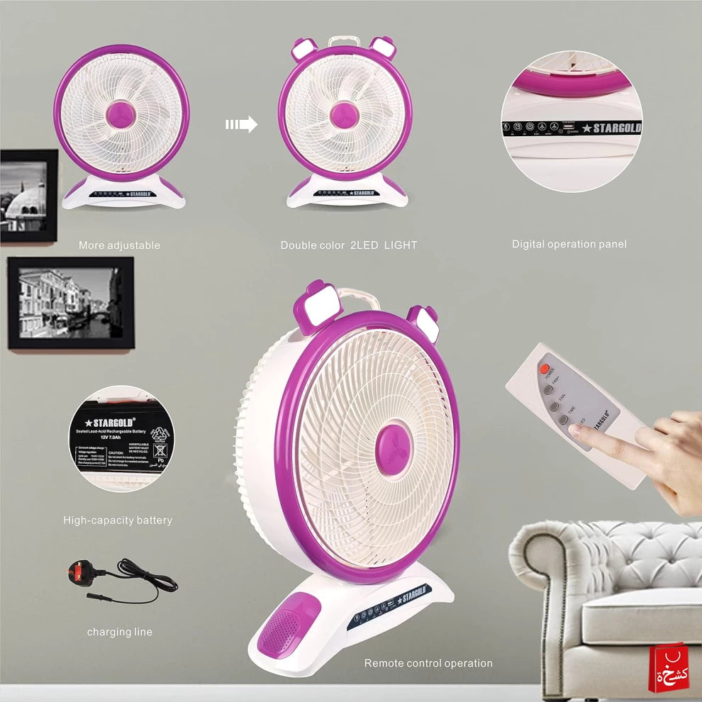 Sumo Rechargeable Table Fan 40W