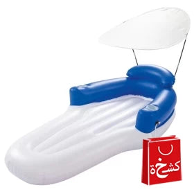 Bestway Double the Fun Lounge – 2 Person Linking Pool Floats Mattress with Sunshade