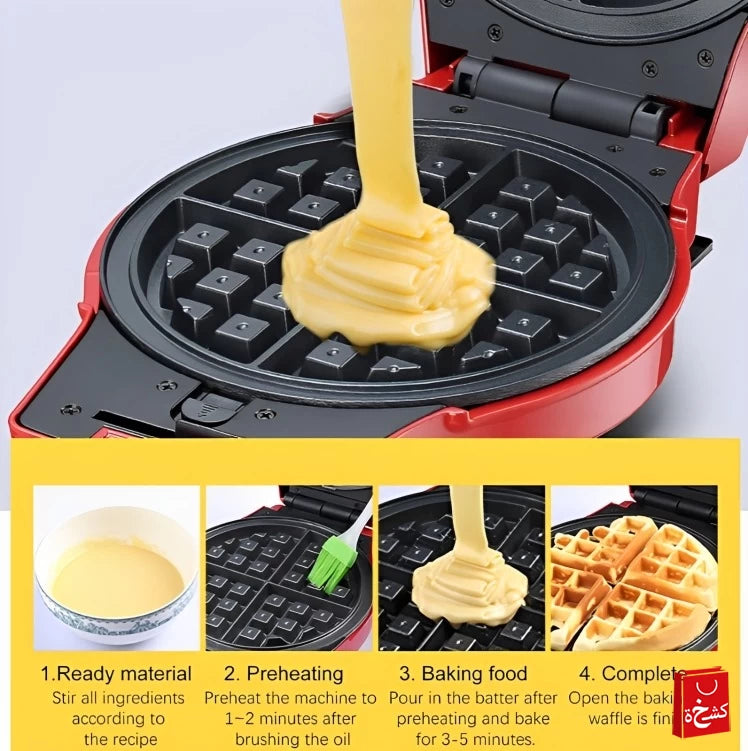 Sonifer 3 In 1 Electric Waffle,Donuts & Omelet Maker SF-6083