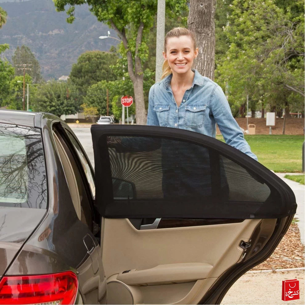Car Sun Shade Net Mesh Blind – Rear Window UV & Mosquito Protection Curtain