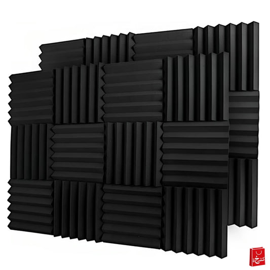 10 Pack Soundproof Acoustic Foam Panels for Recording Studios (30x30cm)