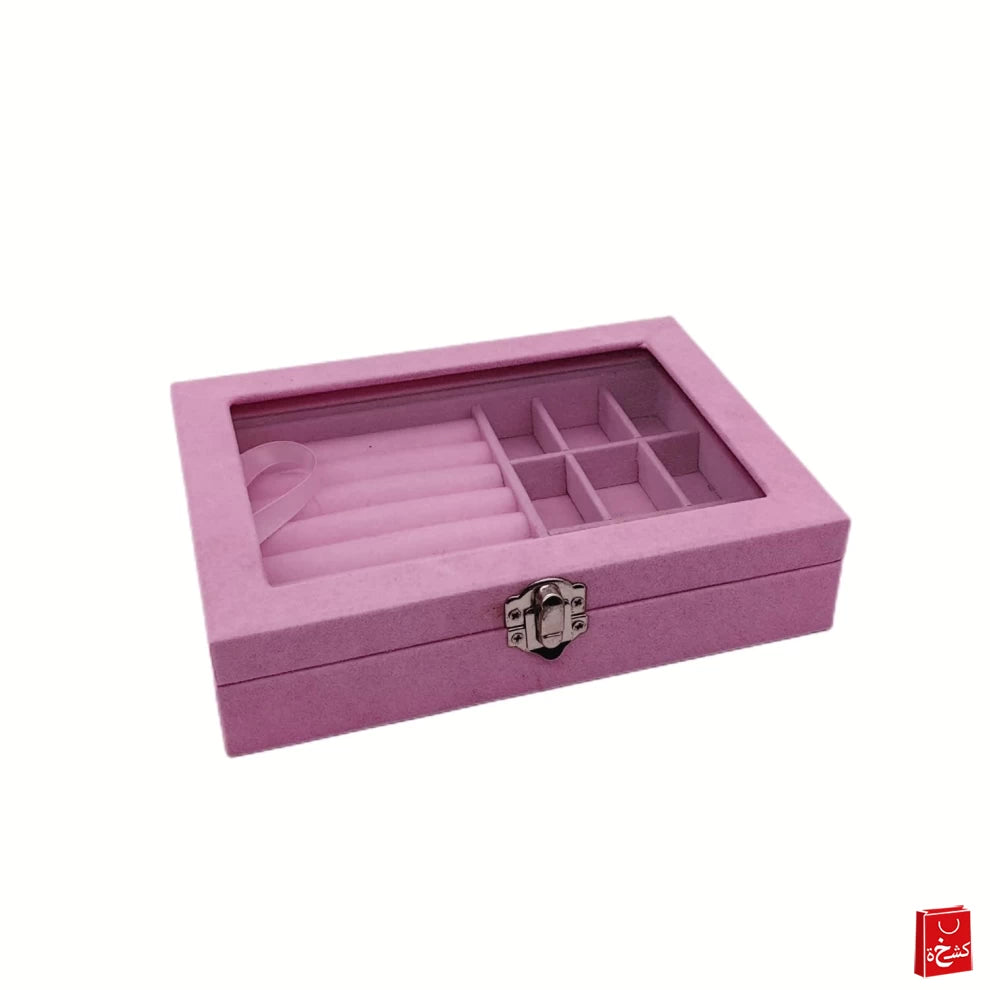 Box Jewelry Storage Case with Safety Lock