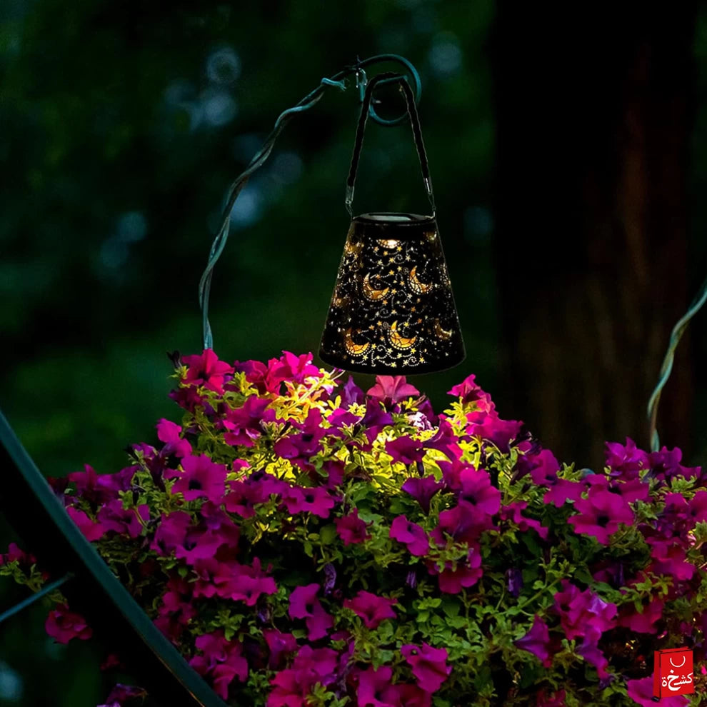 Solar Lantern Outdoor Star Moon Decorative Hanging Lanterns Light