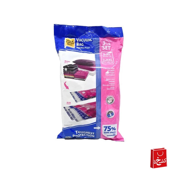 Vacuum Bags 3 XL/XXL Set With Electric Air Pump-55/90cm+80/100CM