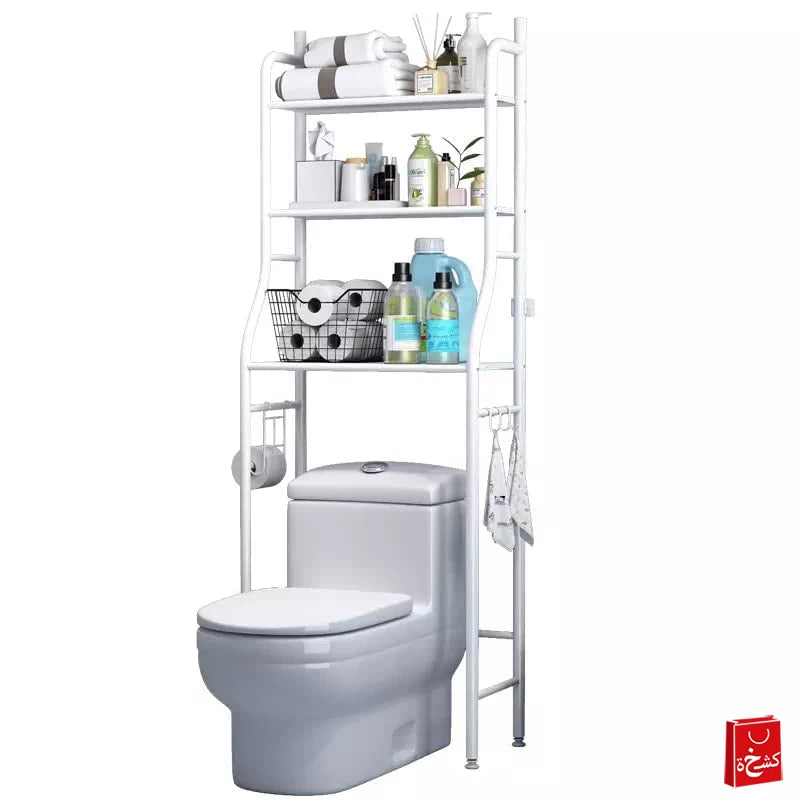 Toilet multi storage shelf rack with 3 tiers-154cm