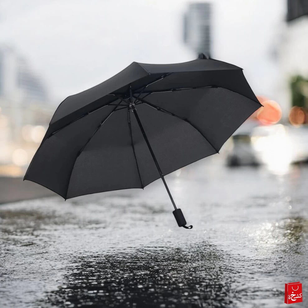 Black Folding UV Protection Umbrella