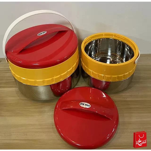 Stainless Steel Thermal Food Warmer Set – 2PCS Hot Retaining Casserole 8L + 12L