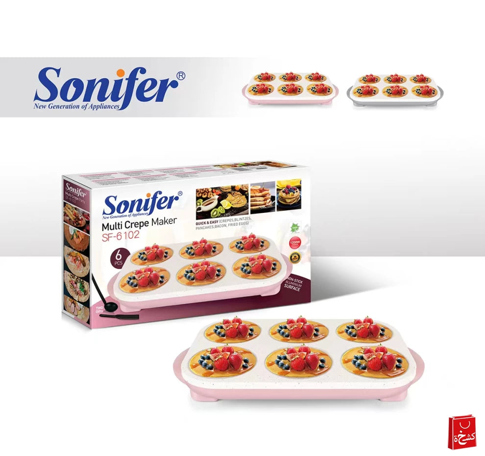 Sonifer Non-Stick 12cm Crepe and Pancake Maker